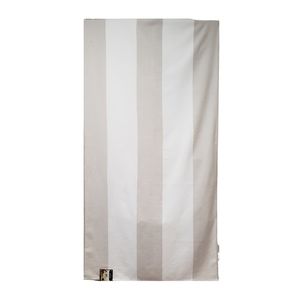 Jacquard Cabana Stripe Beach Towel (30 x 60 Inch, Khaki & White) Great Bay Home